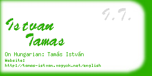istvan tamas business card