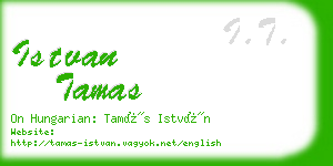 istvan tamas business card